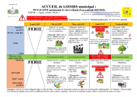 Activités 15-18 juillet