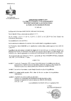 arrêté 2025-26
