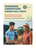 Invitation reunion gendarmerie