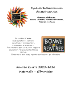 LIVRET RENTREE SCOLAIRE 2025.2026
