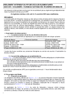 Réglement intérieur d’école 20252026