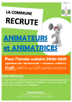 ANIMATEUR Année scolaire 2026-2027